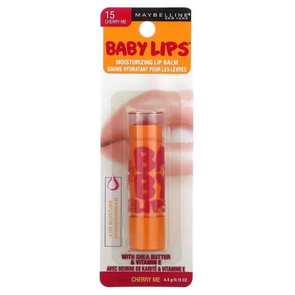 Maybelline Other - Maybelline Baby Lips Moisturizing Lip Balm 15 Cherry Me 0.15 oz